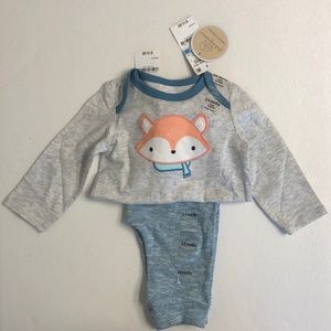 Newborn 3-6 month long sleeved bodysuit and pants.